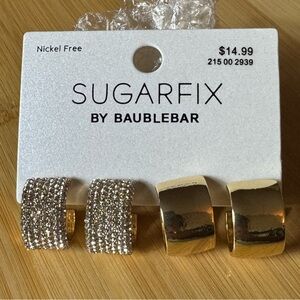 BaubleBar Gold Hoop‎ Earrings Set